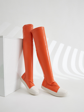 Load image into Gallery viewer, PU Knee Boots