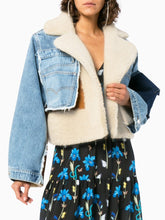 Load image into Gallery viewer, Jeans Fur Coat