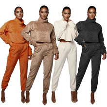 Load image into Gallery viewer, Winter Sports Set, Casual 2 PCs Set with Fleece