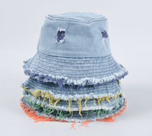 Load image into Gallery viewer, Summer Outdoor Hat Denim Bucket Hat