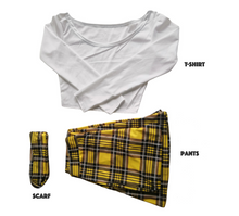 Load image into Gallery viewer, Plaid Bell-Bottoms Pants 3 PCs set