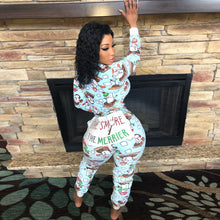 Load image into Gallery viewer, Christmas Hooded Onesie Pajamas with Butt Flap