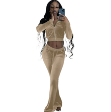 Load image into Gallery viewer, Velvet Pants Set