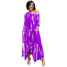 Load image into Gallery viewer, Off Shoulder Slit Maxi Dress