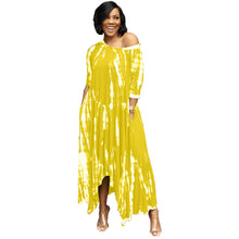 Load image into Gallery viewer, Off Shoulder Slit Maxi Dress