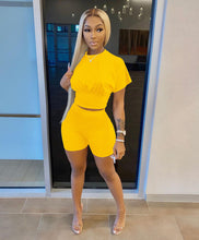 Load image into Gallery viewer, Nipped Waist Plain 2 pcs Set