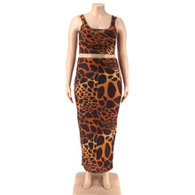 Load image into Gallery viewer, Women Plus Size 2 pcs Skirt Set