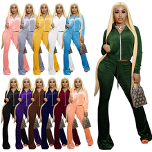 Load image into Gallery viewer, Velvet Pants Set