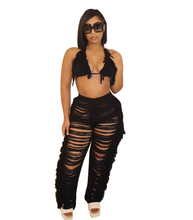 Load image into Gallery viewer, Women Bikini Tassel Pants Set