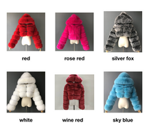 Load image into Gallery viewer, Faux Fox Fur Coat