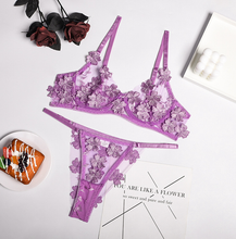 Load image into Gallery viewer, Sexy Lace Flower Bikini Set