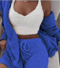 Load image into Gallery viewer, 3 Pcs Furry Shorts Sets