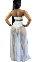 Load image into Gallery viewer, Women Lace Mesh Maxi 3 PCs Skirt Set
