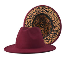 Load image into Gallery viewer, Fedora Hat with Leopard Pattern Inside (MOQ 20)