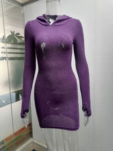 Load image into Gallery viewer, Knit Hoodie Dress