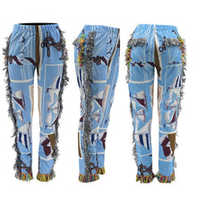 Load image into Gallery viewer, Colorful Pattern Fringe Pants