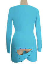 Load image into Gallery viewer, Long Sleeve Onesie with Butt Flap