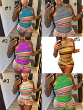 Load image into Gallery viewer, Women Fashion Halter Neck 2 pcs Set
