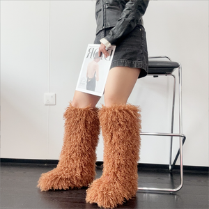 Fashion Long Fur Knee Boots
