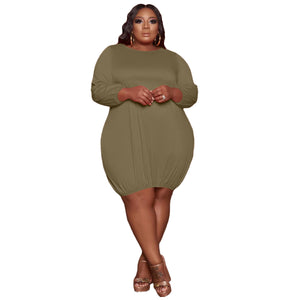 Plus Size Long Sleeve Dress