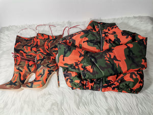 Camouflage Boots and Jacket Sets