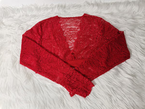 Sexy Lace V Neck Sets