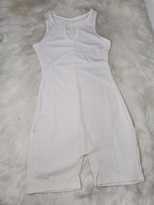 V Neck Shorts Rompers (Cotton Blended)