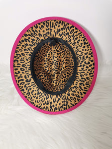 Fedora Hat with Leopard Pattern Inside (MOQ 20)