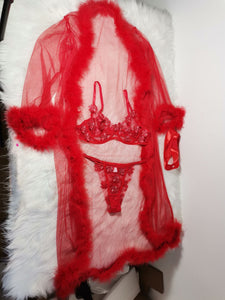 Feather Lace Bikini Set