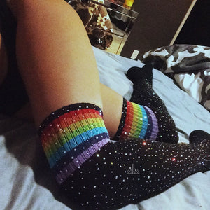Sexy Diamond Knee High Socks